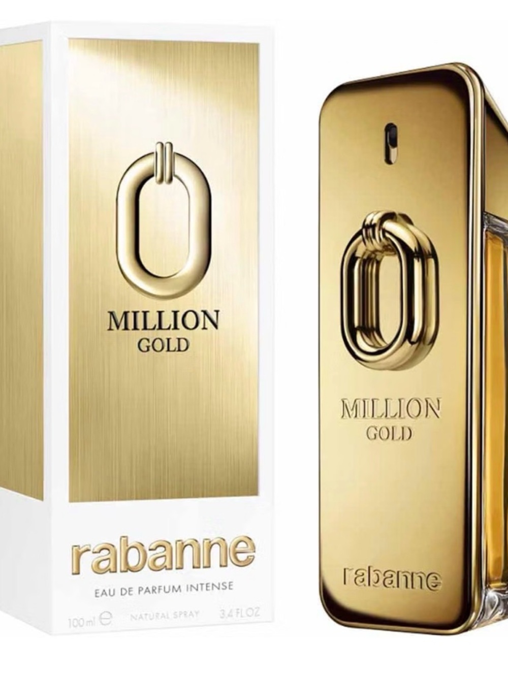BNWT Paco Rabanne Million Gold Intense Eau De Parfum Spray for Men, 3.4 Ounce